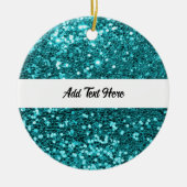 Aangepaste Blauwgroen keramische versiering Keramisch Ornament (Voorkant)