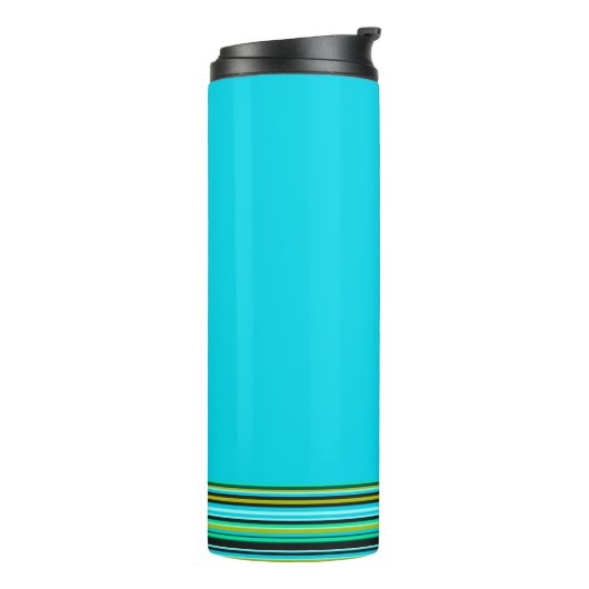 Aangepaste Blauwgroen thermische trommel Thermosbeker (Gedraaid links)