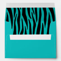 Aangepaste Blauwgroen Zebra
