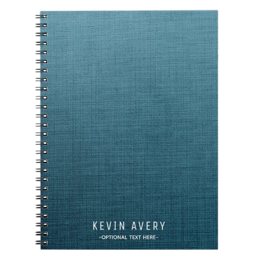 Aangepaste blauwlijnstructuur notitieboek (Voorkant)