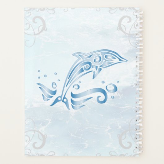 Aangepaste blauwpop planner (Achterkant)