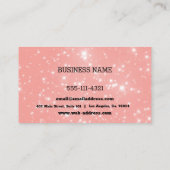 Aangepaste bleekroze flacon visitekaartje (Achterkant)