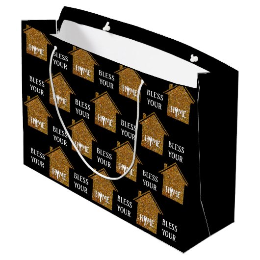 Aangepaste BLEEM UW THUIS Realtor Client Groot Cadeauzakje (Achterkant Gekanteld)