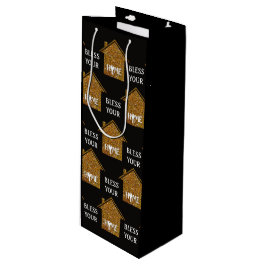 Aangepaste BLEEM UW THUIS Realtor Client Wijn Cadeautas