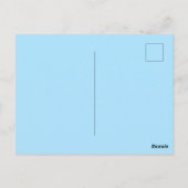 Aangepaste Bleke roze/blauwe Waterverf zelfzorg Briefkaart (Achterkant)
