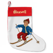 Aangepaste blije skiër