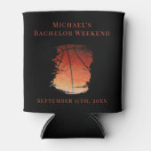 Aangepaste blikjeskoeler vrijgezellen basketbalwee (Voorkant)