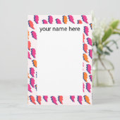 Aangepaste bliksemschicht bedankkaart (Staand voorkant)