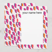 Aangepaste bliksemschicht bedankkaart (Voorkant / Achterkant)