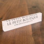 Aangepaste blinde bedrijven naambordje (Zijkant)