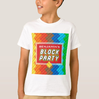 Aangepaste BLOCK PARTY Colorful Bricks Speelgoed B T-shirt