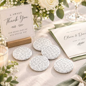 Aangepaste bloem bruiloft knopen | Bruidsmeisjes Ronde Button 5,7 Cm
