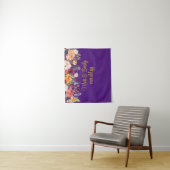 Aangepaste bloem bruiloftsreceptie fotohokje prop wandkleed (In situ)