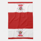 Aangepaste bloem keukenhanddoek (Verticaal)