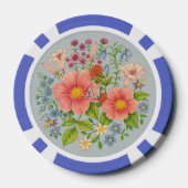 Aangepaste bloem poker chips (Achterkant)