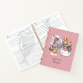 Aangepaste Bloem Suiker Meetscheppen Recept Notitieboek (Binnen)