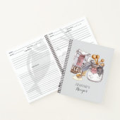 Aangepaste Bloem Suiker Meetscheppen Recept Notitieboek (Binnen)
