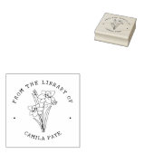 Aangepaste bloem uit de bibliotheek van rubberstempel (Gestempeld)