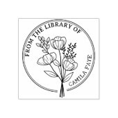 Aangepaste bloem uit de bibliotheek van rubberstempel (Afrduk)