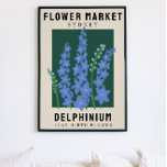 Aangepaste bloem voor bloemen voor bloemen voor bl poster<br><div class="desc">Deze kunstdruk is in de stijl van een poster van de bloemmarkt. De bloemen zijn Delphinium, de geboortebloem van juli. Er is ruimte om de tekst te personaliseren om de plaats in ergens speciaal voor u en de ondertitel aan iemands naam of geboortedatum te veranderen. Dit zou perfect zijn voor...</div>