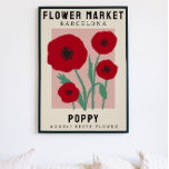 Aangepaste bloem voor bloemen voor bloemen voor bl poster<br><div class="desc">Deze kunstdruk is in de stijl van een poster van de bloemmarkt. De bloemen zijn papavers die de geboortebloem zijn voor augustus. Er is ruimte om de tekst te personaliseren om de plaats in ergens speciaal voor u en de ondertitel aan iemands naam of geboortedatum te veranderen. Dit zou perfect...</div>