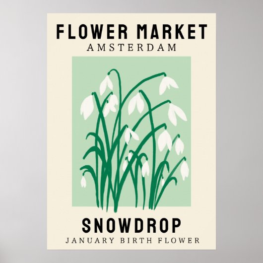 Aangepaste bloem voor bloemen voor bloemen voor bl poster (Voorkant)