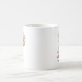 Aangepaste bloemalfabet mok cadeau als huwelijksgu (Center)