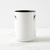 Aangepaste bloemalfabet mok cadeau voor bruidsmeis (Midden)