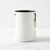 Aangepaste bloemalphabetbeker cadeau voor afgestud mok (Midden)