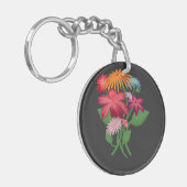 Aangepaste bloemboeket esthetische Boho-bloem Sleutelhanger (Voorkant Links)