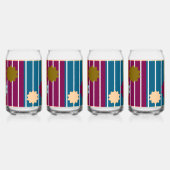 Aangepaste Bloemen Abstract Blikvorm Glas (Rechts)