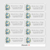 Aangepaste Bloemen Adresetiketten voor Familie sti Sticker (Vel)