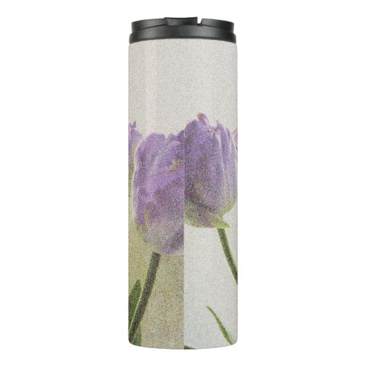 Aangepaste bloemen bloem thermische tumbler reizen thermosbeker (Achterkant)