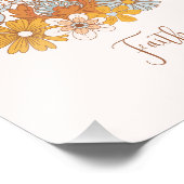 Aangepaste Bloemen Boho kwekerij Wall Art Poster (Hoek)