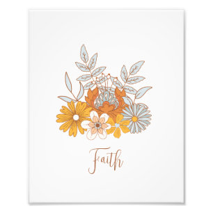 Aangepaste Bloemen Boho kwekerij Wall Art Poster