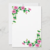 Aangepaste Bloemen Bruids Douche Uitnodiging (Achterkant)