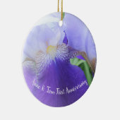 Aangepaste Bloemen Bruiloft Jubileum Ornament (Rechts)