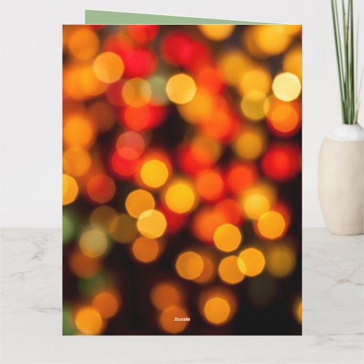 Aangepaste Bloemen Keltische Kerstknoop Vredesbord Kaart (Achterkant)