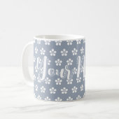 Aangepaste bloemen koffiemok (Voorkant links)