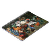 Aangepaste bloemen kunst elegante script gouden na notitieboek (Linkerzijde)