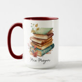 Aangepaste Bloemen Liefhebbers Gift voor Lezer Ler Mok (Links)