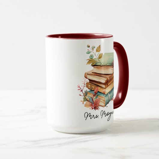 Aangepaste Bloemen Liefhebbers Gift voor Lezer Ler Mok (Voorkant rechts)