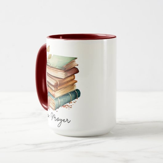 Aangepaste Bloemen Liefhebbers Gift voor Lezer Ler Mok (Voorkant links)