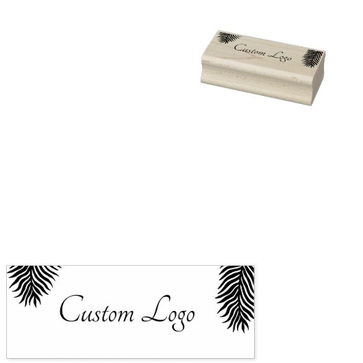 Aangepaste Bloemen Logo Rubber Stamp Rubberstempel (Gestempeld)