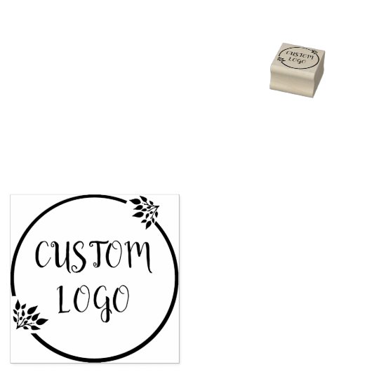Aangepaste Bloemen Logo Rubberstempel (Gestempeld)