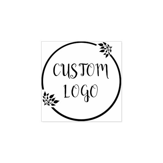 Aangepaste Bloemen Logo Rubberstempel (Afrduk)