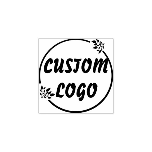 Aangepaste Bloemen Logo Rubberstempel (Afrduk)