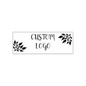 Aangepaste Bloemen Logo Zelfinktende Stempel (Design)