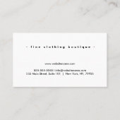 Aangepaste Bloemen Luxe Boetiek Floral Visitekaartje (Achterkant)