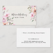 Aangepaste Bloemen Luxe Boetiek Floral Visitekaartje (Voorkant / Achterkant)